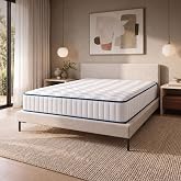 COSMOS - Mattress 150x190 Memory Foam - Thickness 21 cm | Medium-Firm Comfort &ndash; Blue Latex 7 Zones &ndash; HR Foam &ndash; Optimal Suppor
