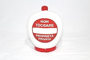 VIRCA SALVADANAIO terracotta "NON TOCCARE PROPRIETA' PRIVATA" N° 51 cod. 7226