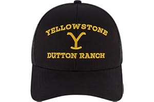 Concept One Uniseks Yellowstone Czapka, Czarny