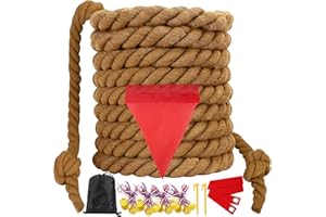 WYRJXYB Sports Day Kit Tug of War Rope for Kids and Adults, Outdoor Garden Field Day Lawn Yard Family Reunion Birthday Party Games Floor Games