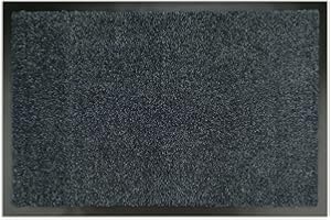 WohnDirect Zerbino Ingresso casa Antracite 40x60 cm - Interno e Esterno, corridoio, tappeti Arredamento casa Moderno, Antiscivolo e Lavaggio, Tappeto Ingresso casa