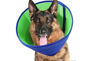 TIRYNS Recovery Collar for Dogs Soft Dog Cone Collar Soft Cones After Surgery Anti- Bite Cone Collar Adjustable Breathable Recovery Collar Light Pet Neck Recovery Collar for Large Puppy Stop Licking Wound XL