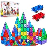 Playmags 150 Par&ccedil;a Manyetik Blok Set | 3D Magnet Yapı Taşları | &Ccedil;ocuklar i&ccedil;in STEM Eğitici Oyuncak | Araba Dahil Yaratıcı ve 