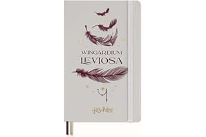 Moleskine Weekly Planner Colección Hechizos Wizarding World Harry Potter Wingardium Leviosa, Agenda Semanal 12 Meses con Tapa Dura Resplandeciente, Formato Grande 13 x 21 cm