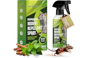 ENVOLME - Repellente Topi - Allontana Topi - Olio di Menta Piperita per Topi - Repellente per Topi Motore Auto - Protezione Naturale Potente