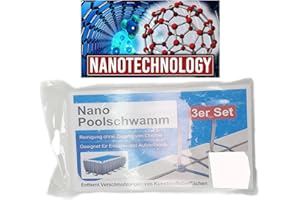 EXPO-BÖRSE GMBH Expo-Börse Reinigungsschwamm Poolschwamm Putzschwamm Schwamm Nano 3er Set 11x6,5x2 cm, 572-01088