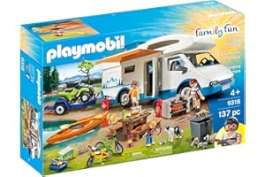 Playmobil 9318 Family Fun Camping Mega Set, outdoor camping toy, fun imaginative role play, playset suitable for children ages 4+