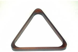 SGL POOL TABLE MAHOGANY TRIANGLE TO FIT 15 x STANDARD 2" (50.8mm) POOL BALLS**