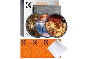 K&F CONCEPT 77mm Sternfilter 4 Punkte, 6 Punkte, 8 Punkte für Sternenlichteffekte (Nano-Klear)