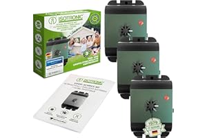 ISOTRONIC 3er Set Vogelabwehr Ultraschall batteriebetrieben mobil einsetzbar Vogelvertreiber Vogelschreck Taubenabwehr Taubenschutz Taubenschreck gegen Tauben Vögel Möwen auf Balkon Dach (3)