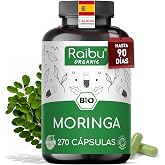 Moringa Oleifera Organic, 2400 mg per Dose - 270 Moringa Capsules Pure with Vitamins, Minerals and Antioxidants - 2+ Month Su