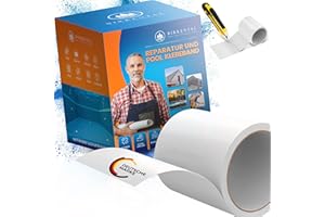 Birkental Reparatur Klebeband - extra starkes und wasserdichtes Pool Reparaturset - Reparaturband zum Abdichten und Reparieren für Pool (Weiß, 7,5 cm x 100 cm)