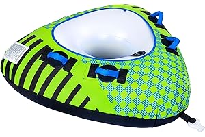 Mesle Flotador de Arrastre Delta, 1 Persona, Donut Hinchable Towable, Anillo De Agua para Barco, Moto Acuática