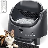 FEELNEEDY Self-Cleaning Cat Litter Box | Odour Neutralization System for Cats 1-15 kg, App Control &amp; Multi-Sensor Safety, Adj