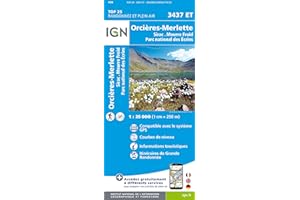 IGN 3437ET Orcieres merlette - sirac mourre froid pn des ecrins