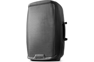 Gemini Sound AS-2115P – Enceinte de sonorisation DJ amplifiée à 2 canaux, Haut-parleurs amplifiés de 2000W avec woofer 15” et entrée/Sortie XLR, 2X 6,3mm Micro/RCA et entrées AUX, poignées