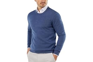 COOFANDY Herren Pullover mit Rundhalsausschnitt Strickpullover Feinstrick Winterpullover Sweater Männer