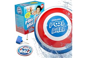 Activ Life Ultimate Pool Ball Ballon de Piscine, Bleu/Rouge, 15 cm, Meilleur Jouet de Piscine pour Enfants de 8 à 12 Ans, Old Top Christmas, Stocking Stuffers pour Adolescents