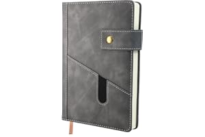 HoyunLL A5 Notebook Journal - Hardcover Executive Notebooks with Premium Thick Paper, College Lined Journal, 8.3"×5.8",360 Page, Perfect for Office Home School Business Writing & Note Taking (Grey)