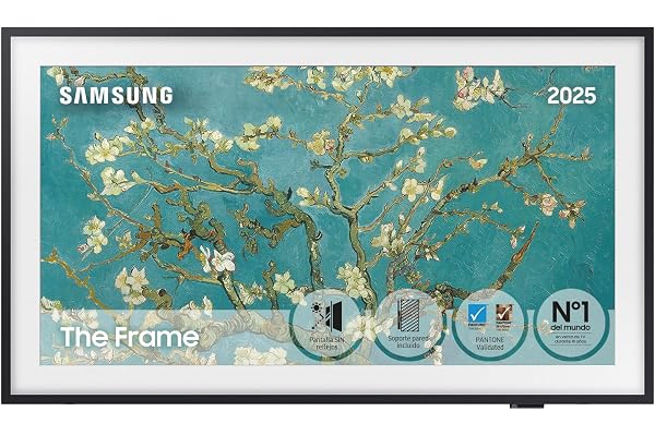 Samsung TV The Frame 2023 32 Pouces QLED TQ32LS03C, Écran Full HD Sans Reflets, Téléviseur Cadre Photo, Smart TV, Accès Art Store, Technologies OTS Lite et Q-Symphony, Accroche Murale et Pieds Inclus