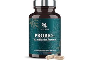 Apyforme - Milchsäurebakterien - Bis zu 60 Milliarden KBE/Tag - 10 Exklusive Bakterienstämme inkl. Lactobacillus - 60 Magensaftresistente Kapseln - Probio+