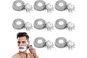 QHYSS 8 Pièces Têtes de Rechange Compatibles avec Pitbull Skull Shaver Rasoir électrique Pour Rasoir Tete Chauve Homme