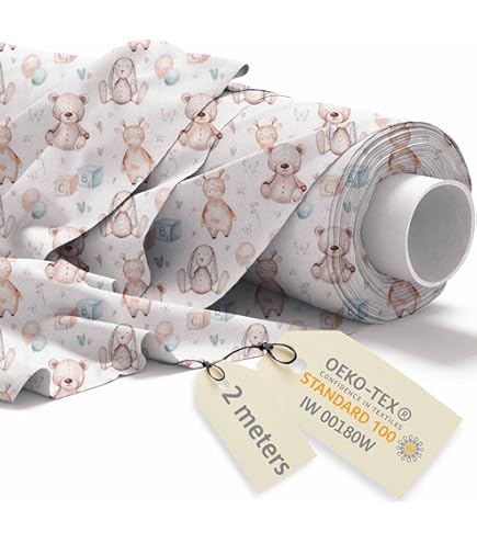 Textrend Katoenen stof per meter, naaistof, 100% katoen, zacht en Textrend Katoenen stof per meter, naaistof, 100% katoen, zacht en