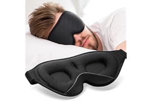 onaEz 2024 Verbesserte Schlafmaske und Augenmaske für Frauen Herren, Bequeme Atmungsaktive Schlafmasken aus 3D-konturiertem W