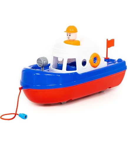 Polesie Wader Fähre Lagoon – Spielzeug-Fähre Aus Kunststoff, 30x18,5x14,5 Cm, Für Kinder Ab 1 Jahr
