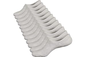 Ueither 3 o 6 Pares Calcetines Invisibles Mujer De Algodón Calcetines Cortos Elástco Con Silicona Antideslizante