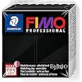STAEDTLER 8004-9 FIMO Professional Oven-Hardening Polymer Modelling Clay, 85g - Black (Single Block)