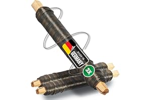 Novatool 3x Wickeldraht I geglüht I 0,65 mm I Draht I Metalldraht Gartendraht Blumendraht Bindedraht Biegedraht Pflanzendraht rostfrei Dekoband Dekodraht