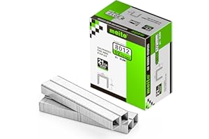 meite Type 80/12 mm Upholstery Staples for Staple Gun, Galvanised Staples for Carpet, Sofa Fabrics, Leather/Textile, Car Seating, Joinery (10,000 Counts)