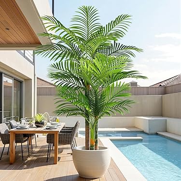 Outsunny Kunstplant Set van 2 voor binnen en buiten Groen