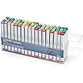 COPIC Classic Coloured arker Pen - Set of 12 Suer, for Art & Crafts