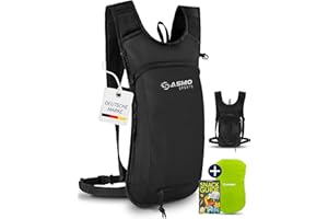 SASMO SPORTS SASMO® mały plecak rowerowy z kieszenią termiczną i siatką na kask | ultralekki 350 g / 6 l – plecak MTB dla mężczyzn i kobiet | mały plecak rowerowy dla mężczyzn i kobiet | plecak rowerowy męski – w