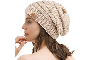 REDESS Bonnet Souple pour Hommes et Femmes Bonnet en Tricot torsadé Doux et épais pour l'hiver