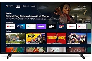 MEDION TV 32 Pouces Full HD (80 cm) Television (Android, Smart, HDR, Prime Video, PVR, Bluetooth, MD 832100)