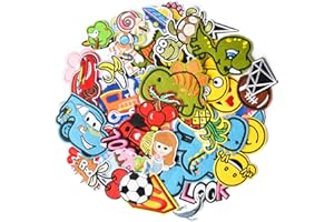 TXSN 70 Stück bestickte Aufnäher zum Aufbügeln, zufällig sortierte Stile, dekorative Aufnäher für Kleidung, Hosen, Rucksäcke, Hüte, Jeans, DIY-Zubehör.