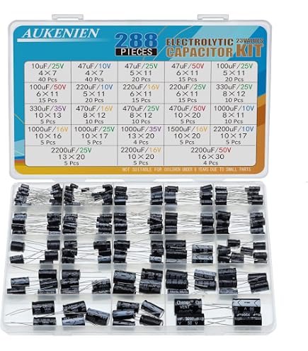 5 Condensateurs MKP Y2/X1 - 0.01µF (10nF) - 300V - Kemet - Neufs