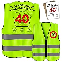 Lustige Warnweste 40. Geburtstag - Witziges Geschenk Für Männer & Frauen Zum 40. Jubiläum
