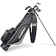 CHAMPKEY Premium Sunday Bag with Stand and Strap - Lightweight pitch & putt bag for driving range, par 3 and executive courses