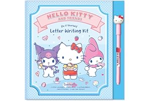 Lisciani - Hello Kitty and Friends - Stationery Writing Set for Girls from 6 Years - Children's Stationery with Envelopes, Cards, Stationery, Stickers and Pen - Creative Gift Set