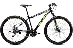 Bicystar WOLFKING MTB 29" Nero/Verde, Mountain Bike Unisex Adulto