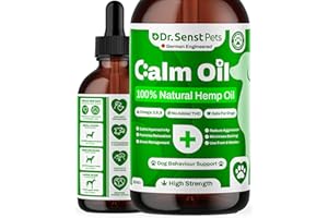 DR. SENST PETS Dr. Senst Hemp Oil For Dogs UK 50ml Dog Calming Supplement For Pet Anxiety, Stress, Barking, Fireworks Hip & Joints | 100% Natural & Works With Calming Dog Treats,Tablets & Spray | Herbal Relief Drops