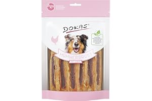 DOKAS Snack de qualité supérieure sans céréales avec Poitrine de Poulet pour Chiens – Idéal pour Les dîners