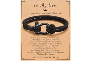D Dongjiangjin Gift To My Son Grandson Nephew Bracelet Gifts for Teenage Teen Boys