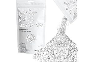 Hemway de plata del brillo de la pintura Aditivo Chunky 1/40" de 0,6 mm para emulsión pinturas al agua - Interior y exterior pared, de techo, de madera, barniz - 100 g / 3,5 oz