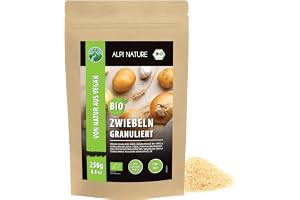 Alpi Nature Lökgranulat BIO 250g, Torkad Granulerad Lök, Ekologiska Lökgranulat, Lök Granulat
