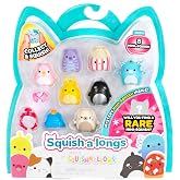 Squish-a-longs 8'li paket - Seri 3 - (8) 1 in&ccedil; mini quish 2 aksesuar, y&uuml;z&uuml;k, koleksiyoncu rehberi - Koleksiyon, Ticaret, Play